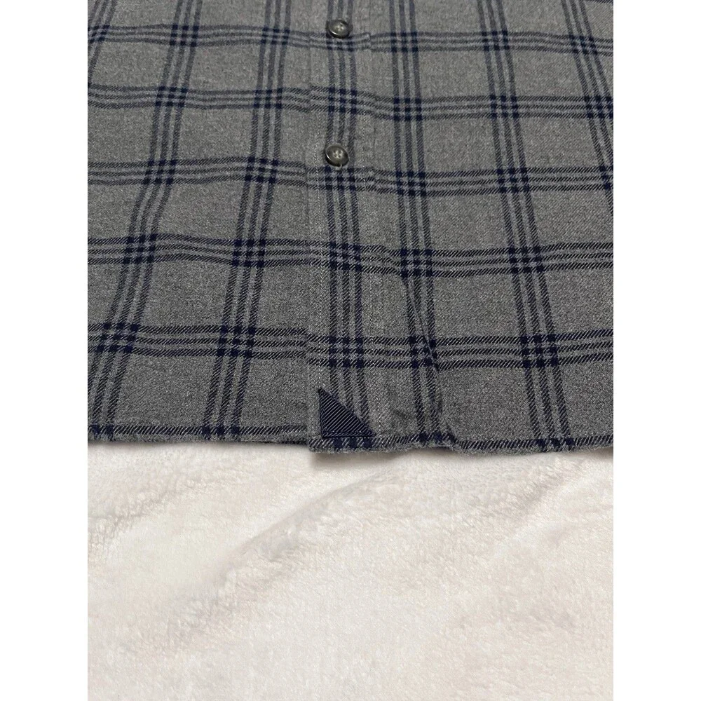 UNTUCKit Men's L "Lucca" Long Sleeve Button-Up Shirt Gray Blue - Picture 2 of 4